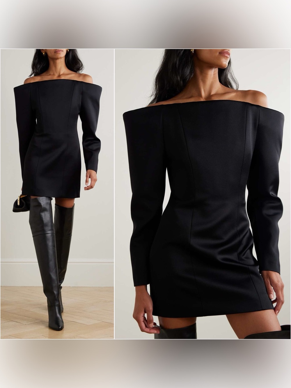 Like new Stella McCartney Off-the shoulder stretch-satin mini dress $1,990 42